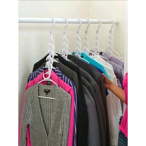 Hangable white adjustable multifunctional clothes hook set of 3 - Picture 7 of 7